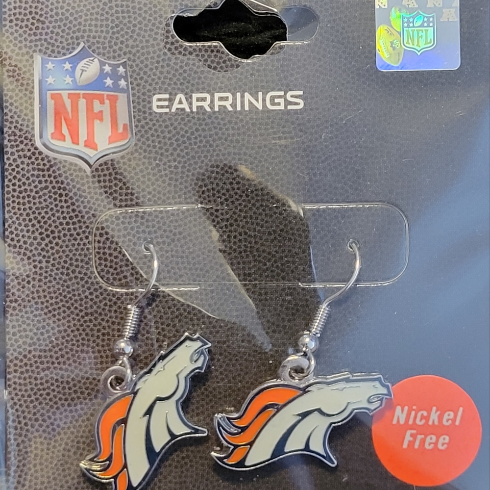 Denver Broncos earrings